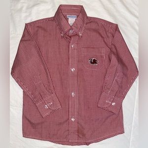 Boys University of South Carolina button down shirt